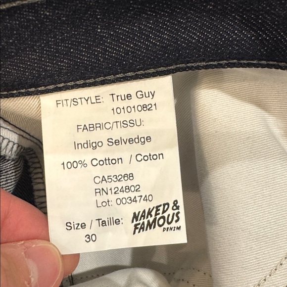 Naked & Famous Denim Dark Gray Jeans - Picture 4 of 4